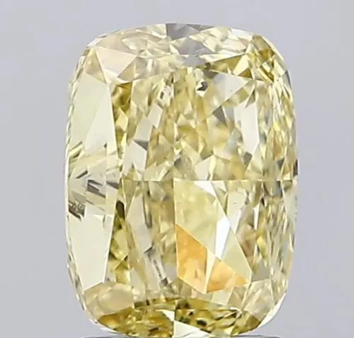 2.18ct Cushion modified Lab Grown Diamond (Colour Fancy Intense Yellow, Clarity VS2, IGI Certified)