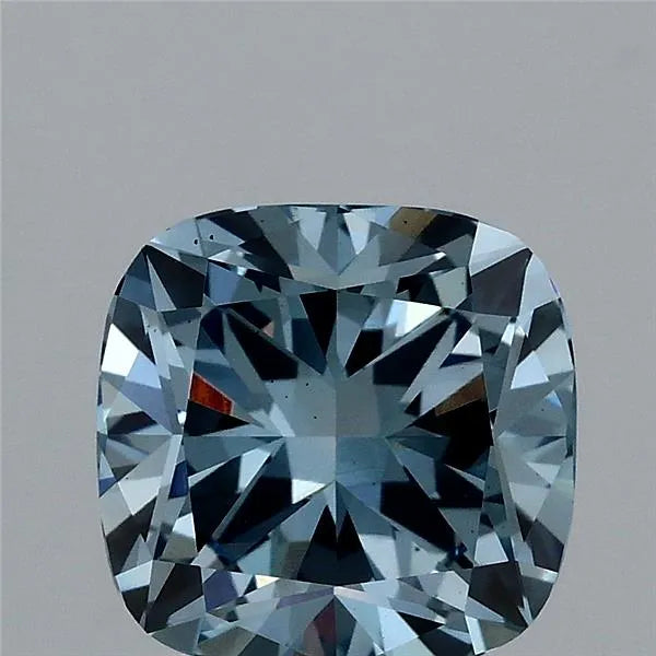 2.18ct Cushion modified Lab Grown Diamond (Colour Fancy Vivid Blue, Clarity VS2, IGI Certified)