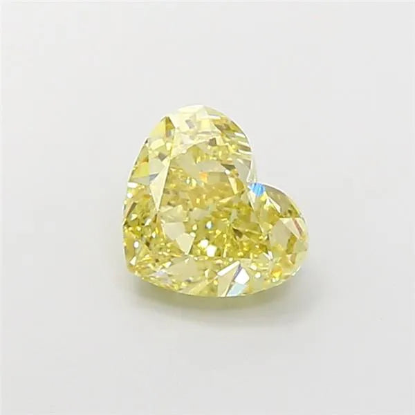 2.18ct Heart Lab Grown Diamond (Colour Fancy Yellow, Clarity VS2, IGI Certified)