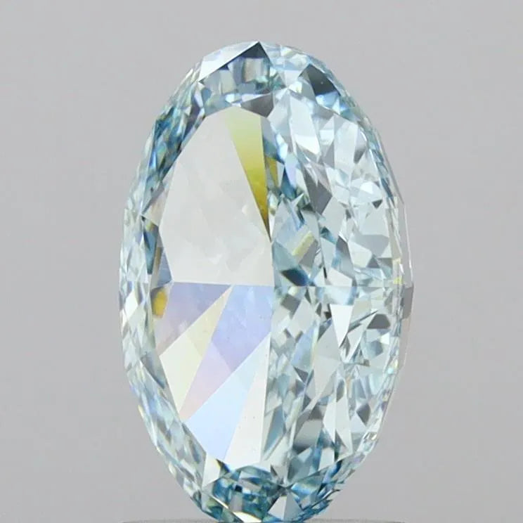 2.18ct Oval Lab Grown Diamond (Colour Fancy Intense Green, Clarity VVS2, IGI Certified)