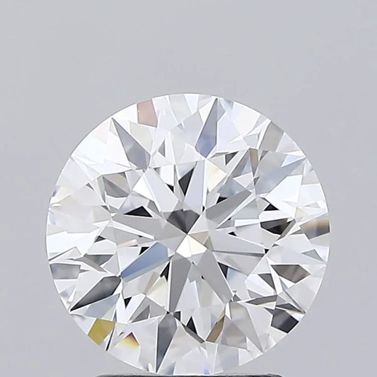 2.18ct Round Lab Grown Diamond (Colour D, Clarity IF, Cut ID, IGI Certified)
