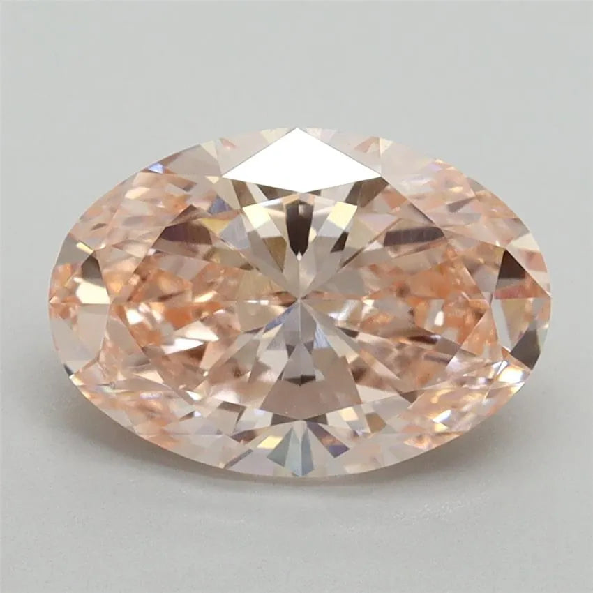 2.19ct Oval Lab Grown Diamond (Colour Fancy Intense Pink, Clarity VVS2, IGI Certified)