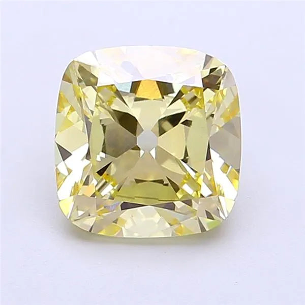 2.20ct Cushion modified Lab Grown Diamond (Colour Fancy Yellow, Clarity VS1, IGI Certified)