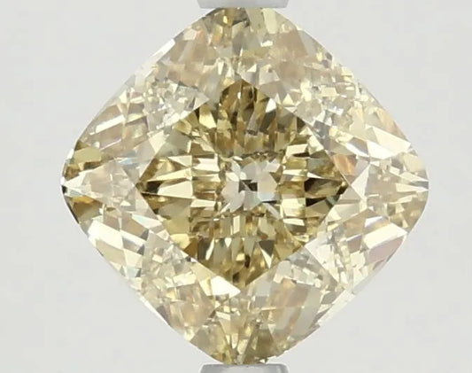 2.20ct Cushion modified Lab Grown Diamond (Colour Fancy Yellow, Clarity VVS2, IGI Certified)