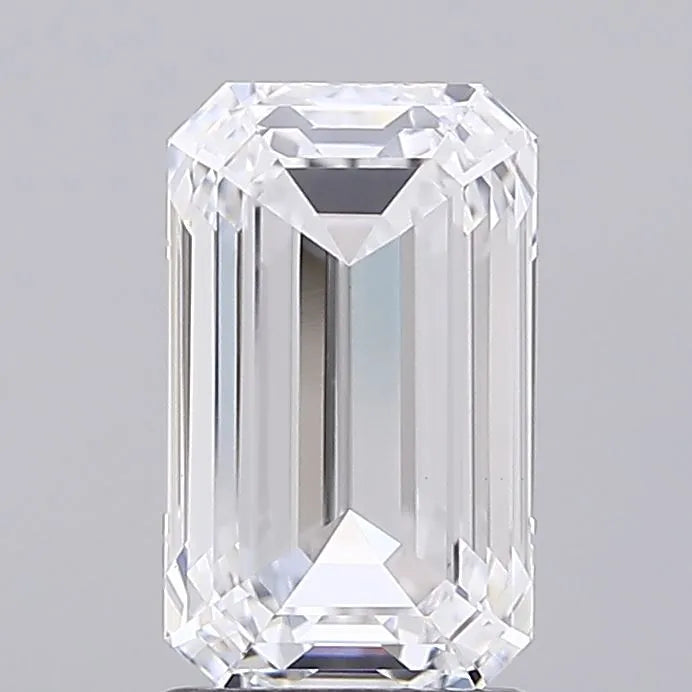 2.20ct Emerald Lab Grown Diamond (Colour D, Clarity IF, IGI Certified)
