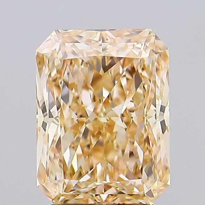 2.20ct Radiant Lab Grown Diamond (Colour Fancy Light Brown, Clarity VVS2, IGI Certified)