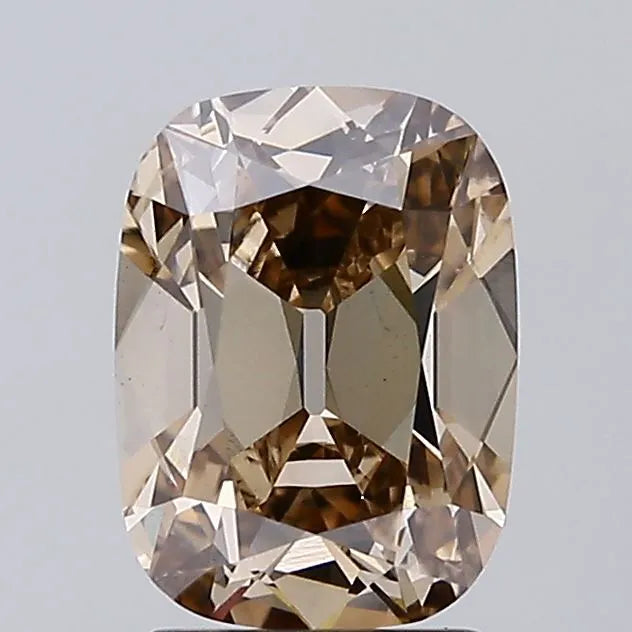 2.21ct Cushion brilliant Lab Grown Diamond (Colour Fancy Brown, Clarity VS1, IGI Certified)