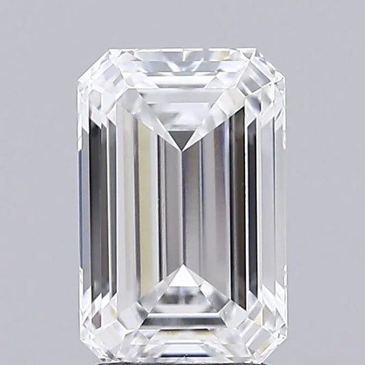 2.21ct Emerald Lab Grown Diamond (Colour E, Clarity VVS1, IGI Certified)