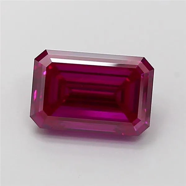 2.21ct Emerald Lab Grown Diamond (Colour Fancy Deep Pink, Clarity VS2, IGI Certified)