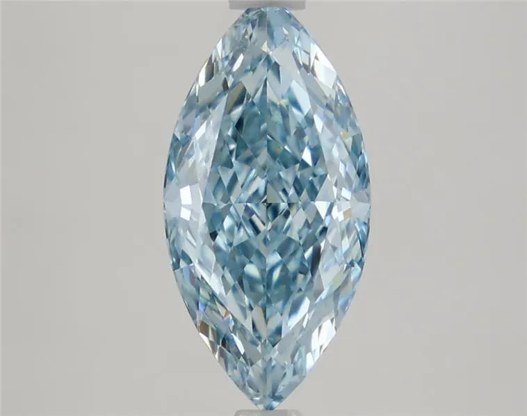 2.21ct Marquise Lab Grown Diamond (Colour Fancy Vivid Blue, Clarity VVS2, IGI Certified)