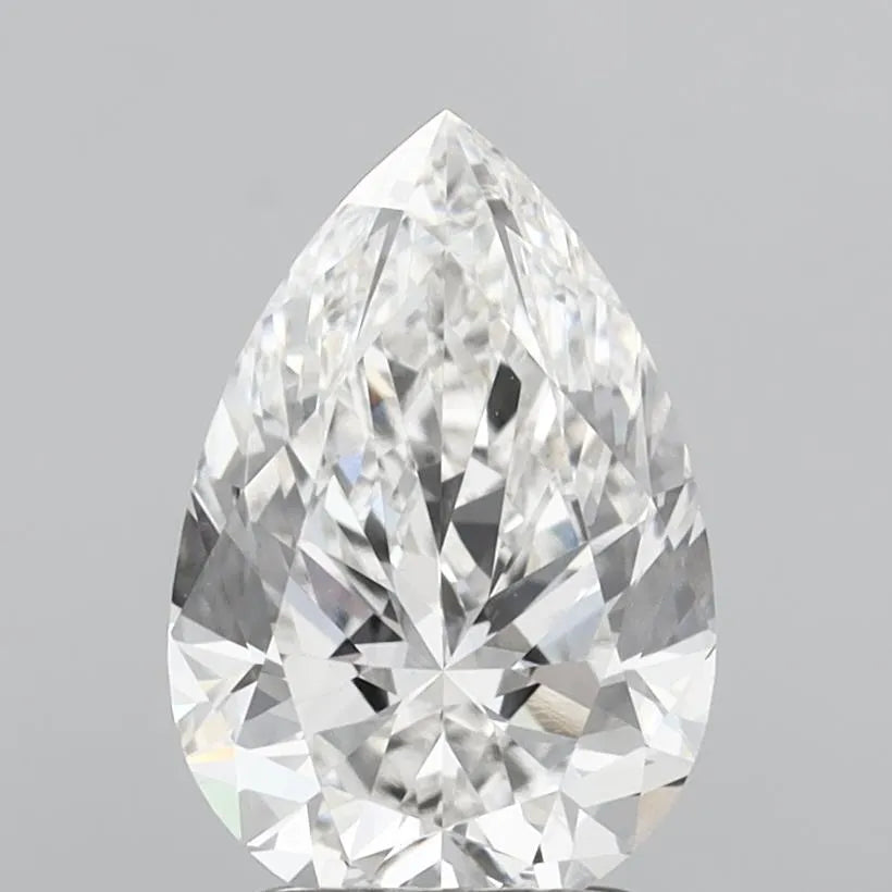 2.21ct Pear Lab Grown Diamond (Colour F, Clarity VVS2, IGI Certified)