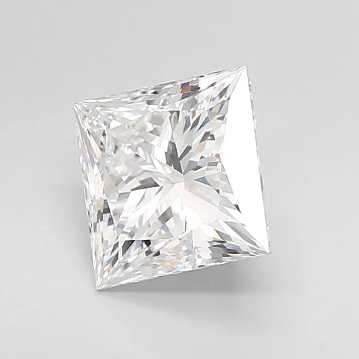 2.21ct Princess Lab Grown Diamond (Colour D, Clarity IF, Cut EX, IGI Certified)