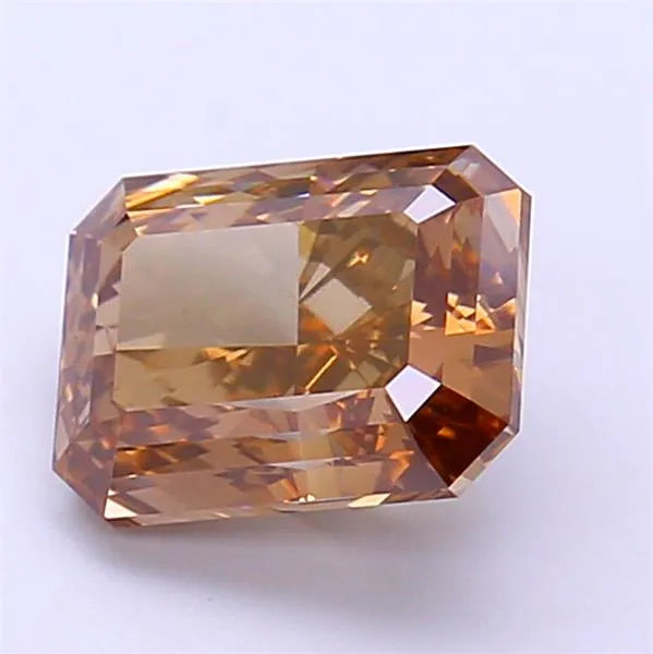 2.21ct Radiant Lab Grown Diamond (Colour Fancy Light Brown, Clarity VS1, IGI Certified)