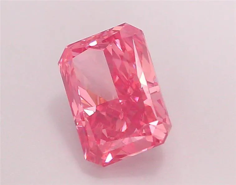 2.21ct Radiant Lab Grown Diamond (Colour Fancy Vivid Pink, Clarity VS1, IGI Certified)