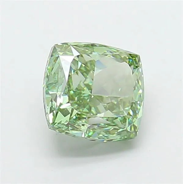 2.22ct Cushion modified Lab Grown Diamond (Colour Fancy Vivid Green, Clarity VVS2, IGI Certified)