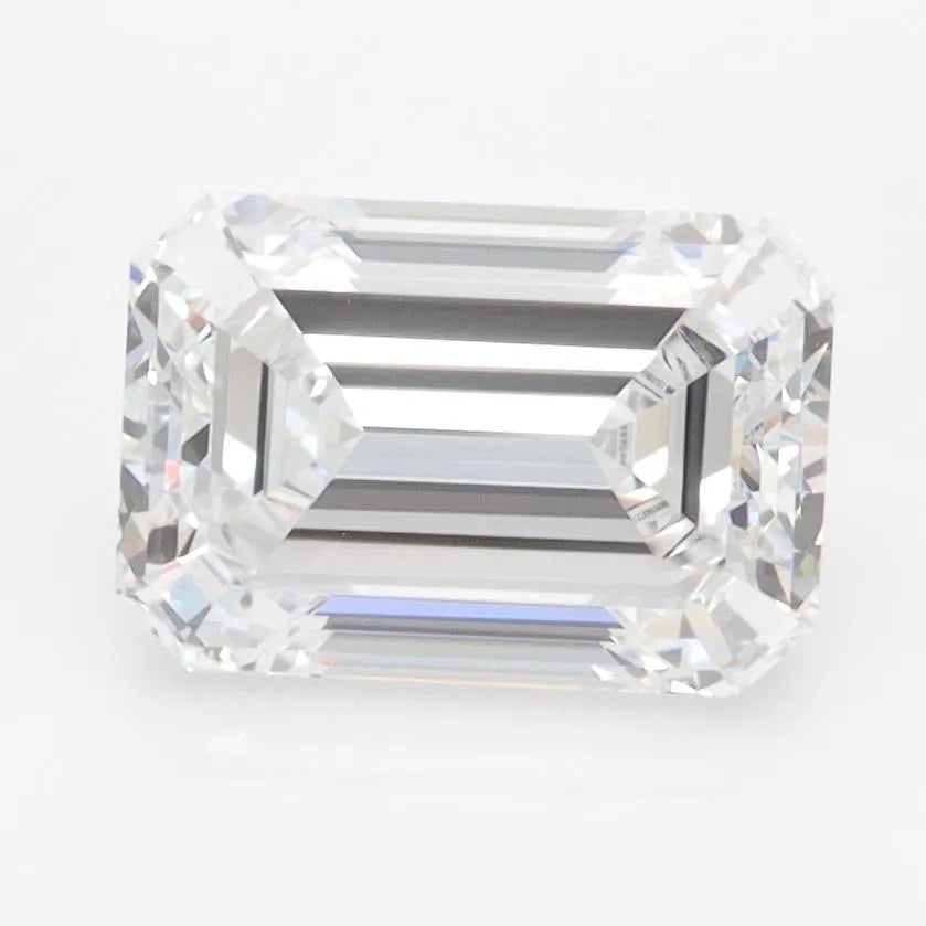 2.22ct Emerald Lab Grown Diamond (Colour D, Clarity VVS1, IGI Certified)