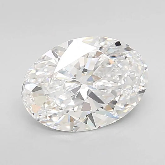 2.22ct Oval Lab Grown Diamond (Colour D, Clarity IF, Cut EX, IGI Certified)