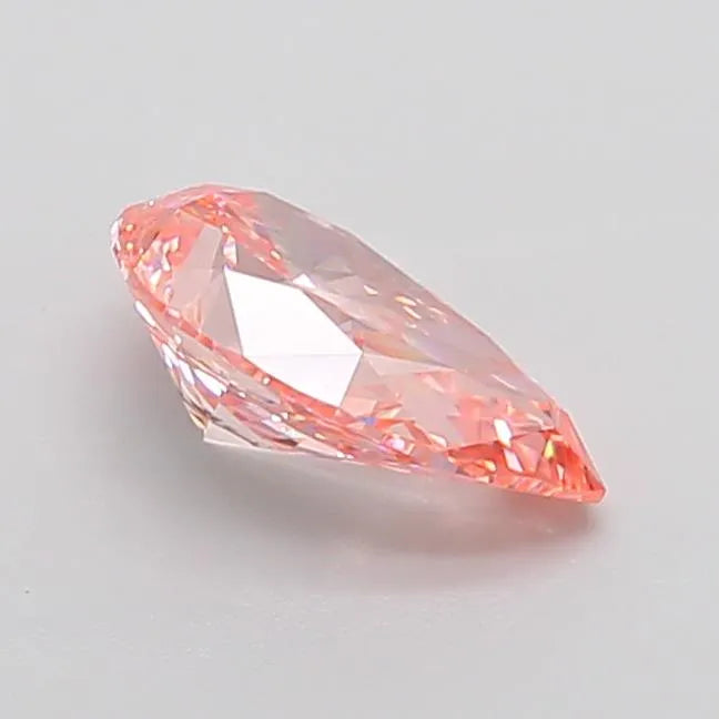 2.22ct Pear Lab Grown Diamond (Colour Fancy Vivid Pink, Clarity VS1, IGI Certified)