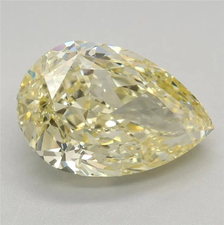 2.22ct Pear Lab Grown Diamond (Colour Fancy Yellow, Clarity VS1, Cut GD, IGI Certified)