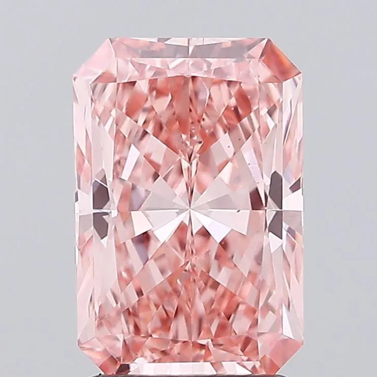 2.22ct Radiant Lab Grown Diamond (Colour Fancy Vivid Pink, Clarity VS1, IGI Certified)