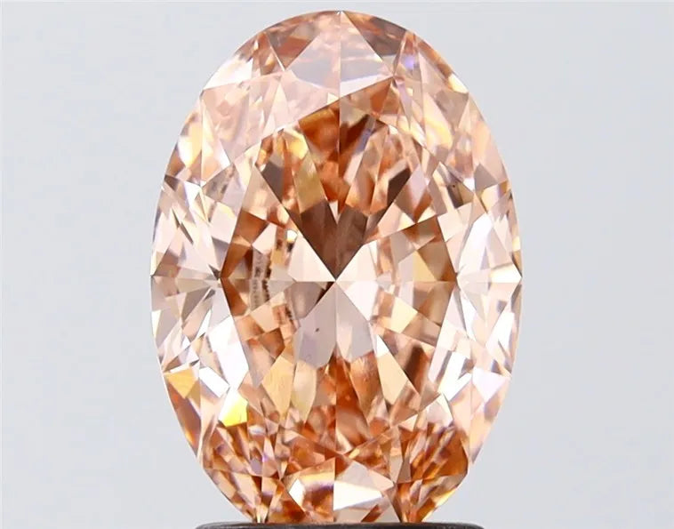 2.23ct Oval Lab Grown Diamond (Colour Fancy Intense Pink, Clarity VS1, IGI Certified)