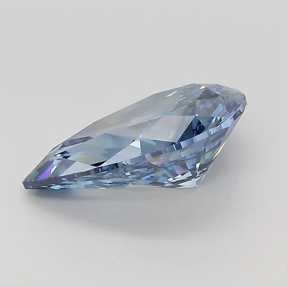2.24ct Pear Lab Grown Diamond (Colour Fancy Deep Blue, Clarity SI1, Cut EX, IGI Certified)