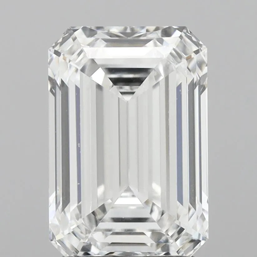 2.25ct Emerald Lab Grown Diamond (Colour D, Clarity IF, IGI Certified)