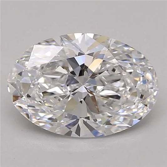 2.25ct Oval Lab Grown Diamond (Colour D, Clarity IF, GIA Certified)