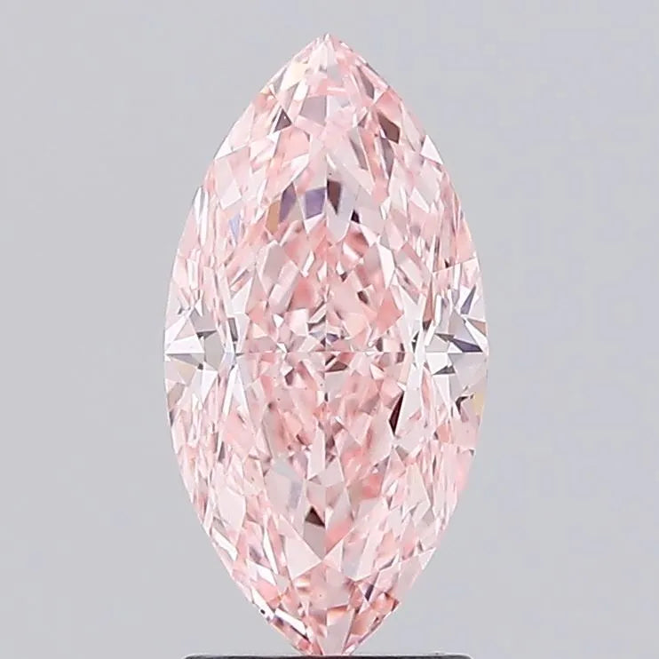 2.26ct Marquise Lab Grown Diamond (Colour Fancy Vivid Pink, Clarity VS1, IGI Certified)