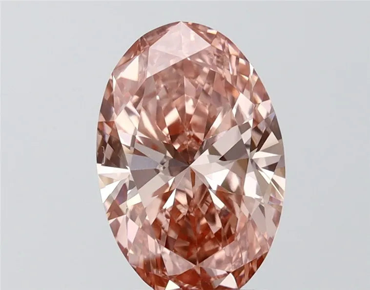 2.26ct Oval Lab Grown Diamond (Colour Fancy Intense Pink, Clarity VVS2, IGI Certified)