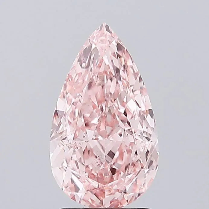 2.26ct Pear Lab Grown Diamond (Colour Fancy Vivid Pink, Clarity VS1, IGI Certified)