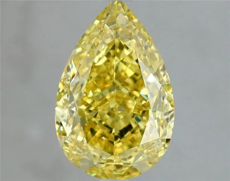 2.26ct Pear Natural Diamond (Colour Fancy Yellow, Clarity VS1, GIA Certified)