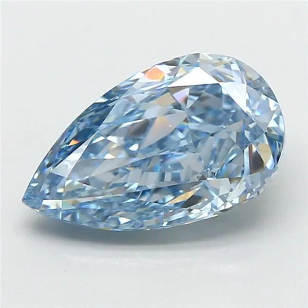 2.27ct Pear Lab Grown Diamond (Colour Fancy Intense Blue, Clarity VVS2, IGI Certified)