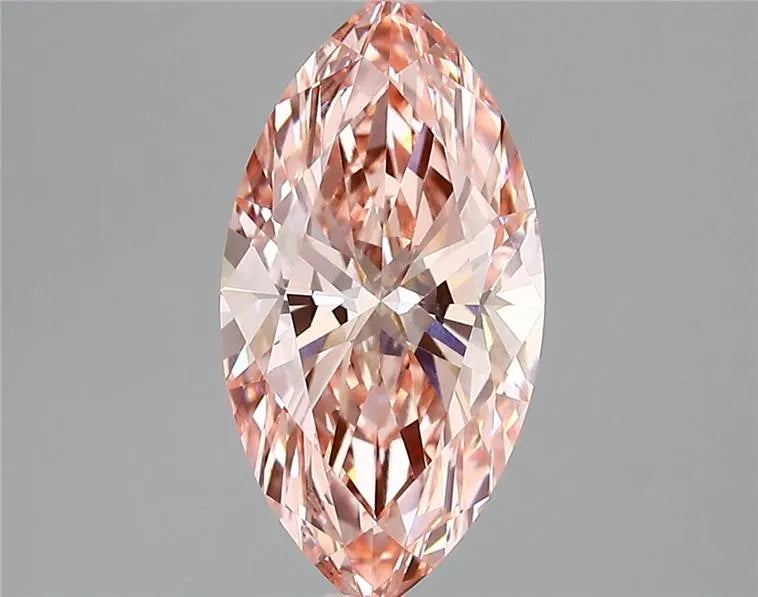2.28ct Marquise Lab Grown Diamond (Colour Fancy Vivid Pink, Clarity VVS1, IGI Certified)