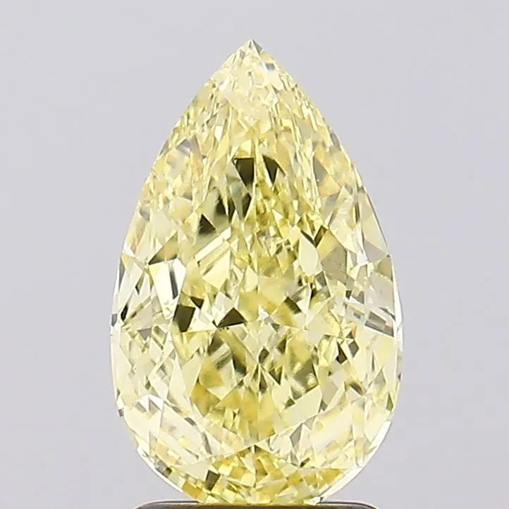 2.29ct Pear Lab Grown Diamond (Colour Fancy Intense Yellow, Clarity VS1, IGI Certified)