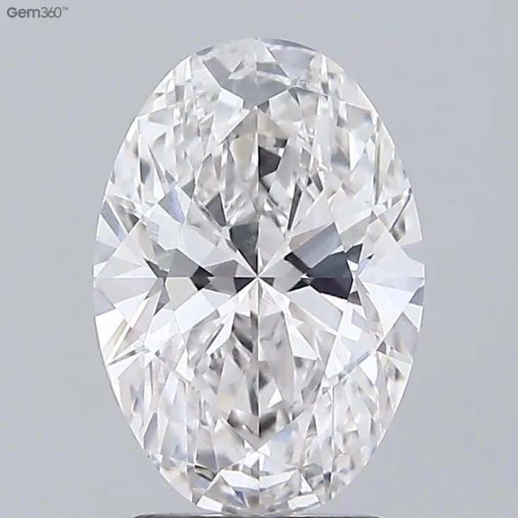 2.30ct Oval Lab Grown Diamond (Colour E, Clarity VVS2, IGI Certified)