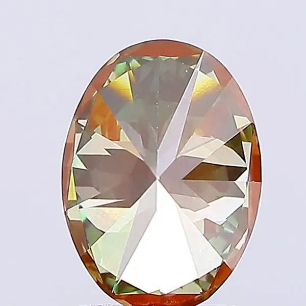 2.30ct Oval Lab Grown Diamond (Colour Fancy Vivid Green, Clarity VS1, IGI Certified)