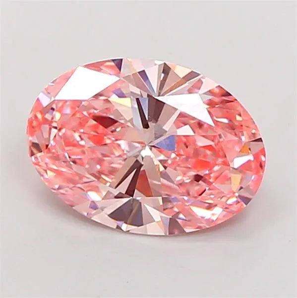 2.30ct Oval Lab Grown Diamond (Colour Fancy Vivid Pink, Clarity VS1, IGI Certified)