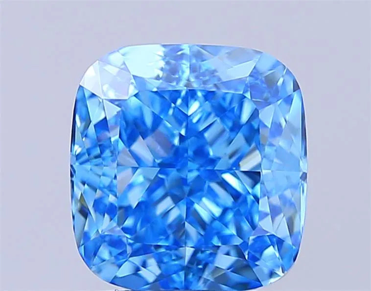 2.31ct Cushion modified Lab Grown Diamond (Colour Fancy Vivid Blue, Clarity VVS2, IGI Certified)