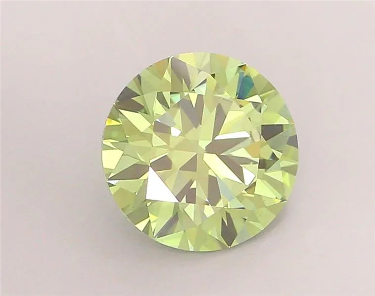 2.31ct Round Lab Grown Diamond (Colour Fancy Vivid Green, Clarity VS1, Cut ID, IGI Certified)