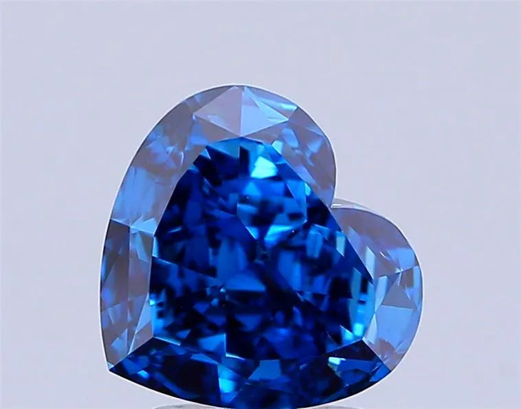 2.32ct Heart Lab Grown Diamond (Colour Fancy Deep Blue, Clarity VS1, IGI Certified)
