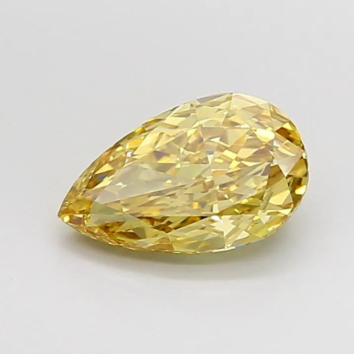 2.32ct Pear Lab Grown Diamond (Colour Fancy Intense Yellow, Clarity VVS1, IGI Certified)
