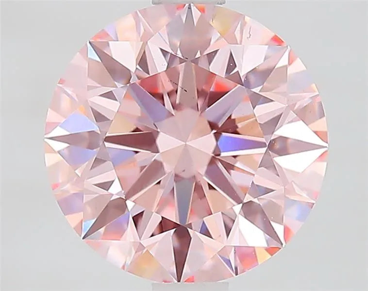 2.33ct Round Lab Grown Diamond (Colour Fancy Intense Pink, Clarity VS1, Cut ID, IGI Certified)