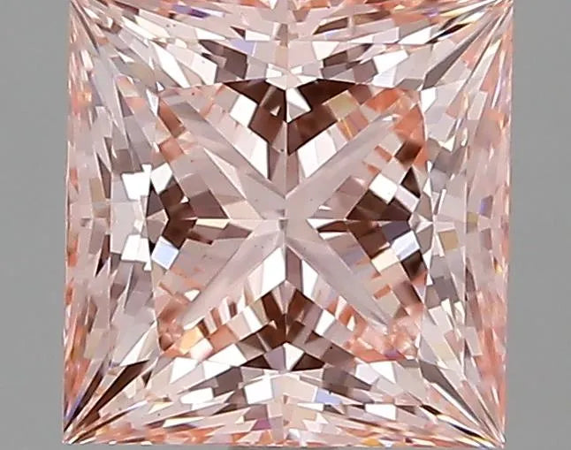 2.35ct Princess Lab Grown Diamond (Colour Fancy Vivid Pink, Clarity VS1, IGI Certified)