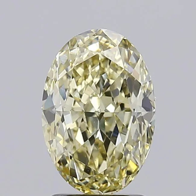 2.36ct Oval Lab Grown Diamond (Colour Fancy Yellow, Clarity VS1, IGI Certified)