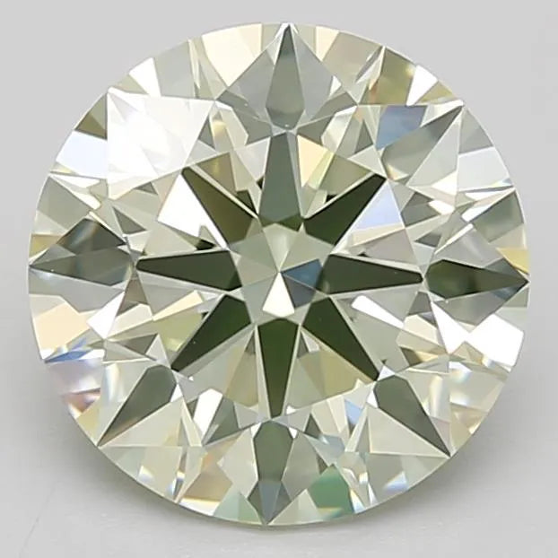 2.36ct Round Lab Grown Diamond (Colour Light Yellowish Green, Clarity VS1, Cut ID, IGI Certified)