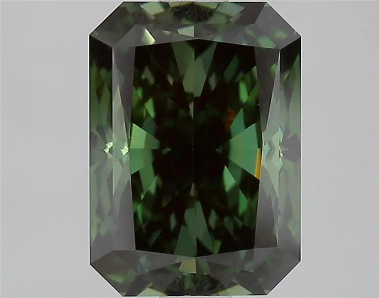 2.37ct Radiant Lab Grown Diamond (Colour Fancy Deep Green, Clarity VS1, IGI Certified)