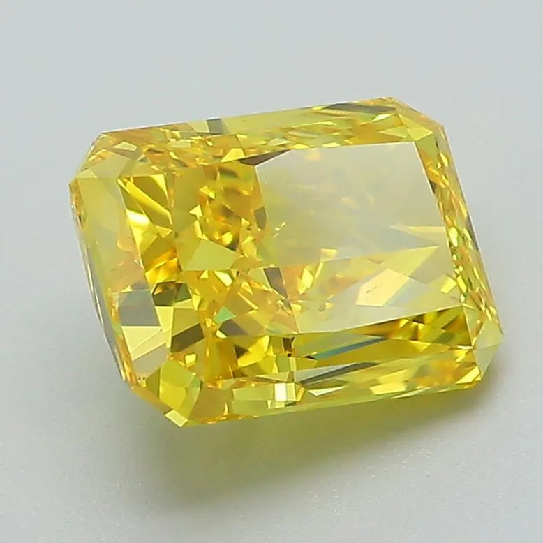 2.37ct Radiant Lab Grown Diamond (Colour Fancy Vivid Yellow, Clarity VVS2, IGI Certified)