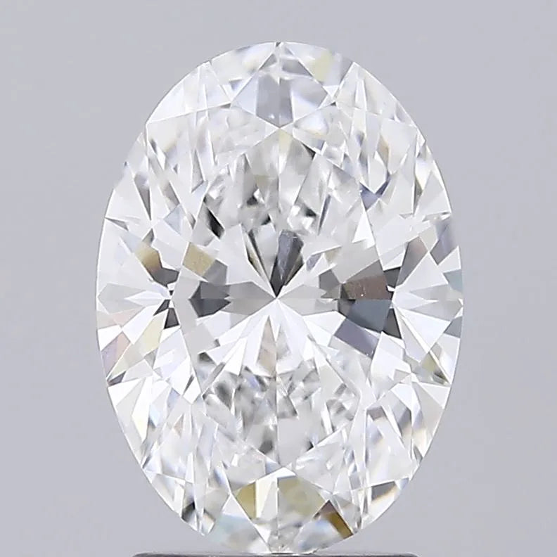 2.38ct Oval Lab Grown Diamond (Colour D, Clarity VVS2, IGI Certified)
