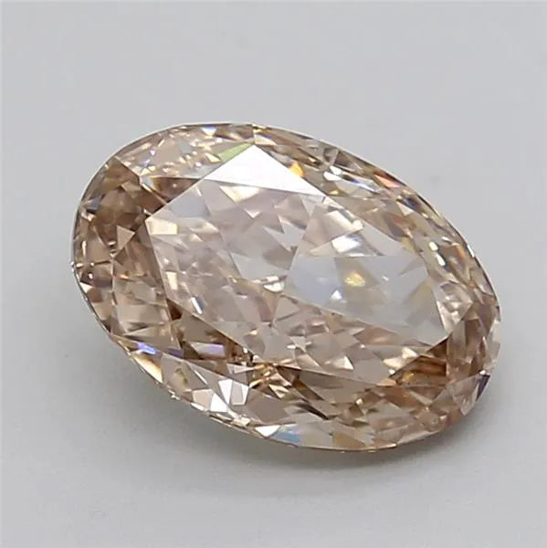 2.38ct Oval Lab Grown Diamond (Colour Fancy Brown, Clarity VS1, IGI Certified)